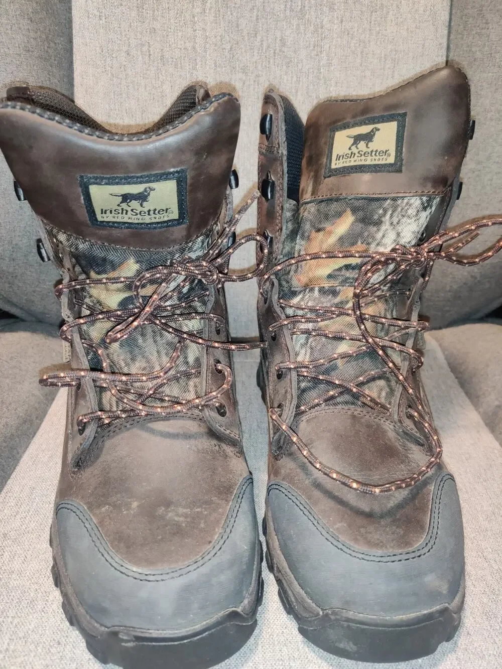 Irish Setter by Red Wing Shoes Mens Size 9.5 Camo Boots Thermolite 800 Gram 1897